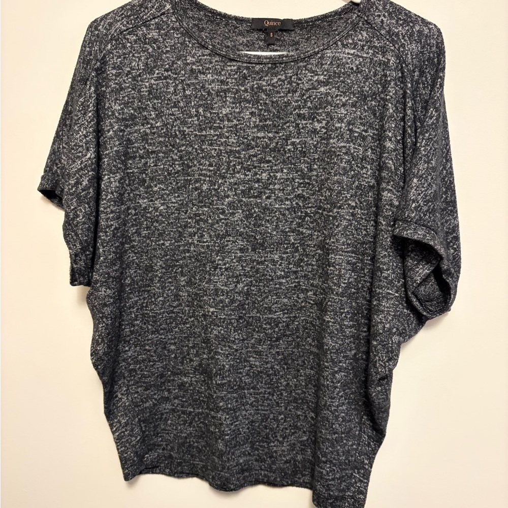 Quince Gray Short Sleeve Top S